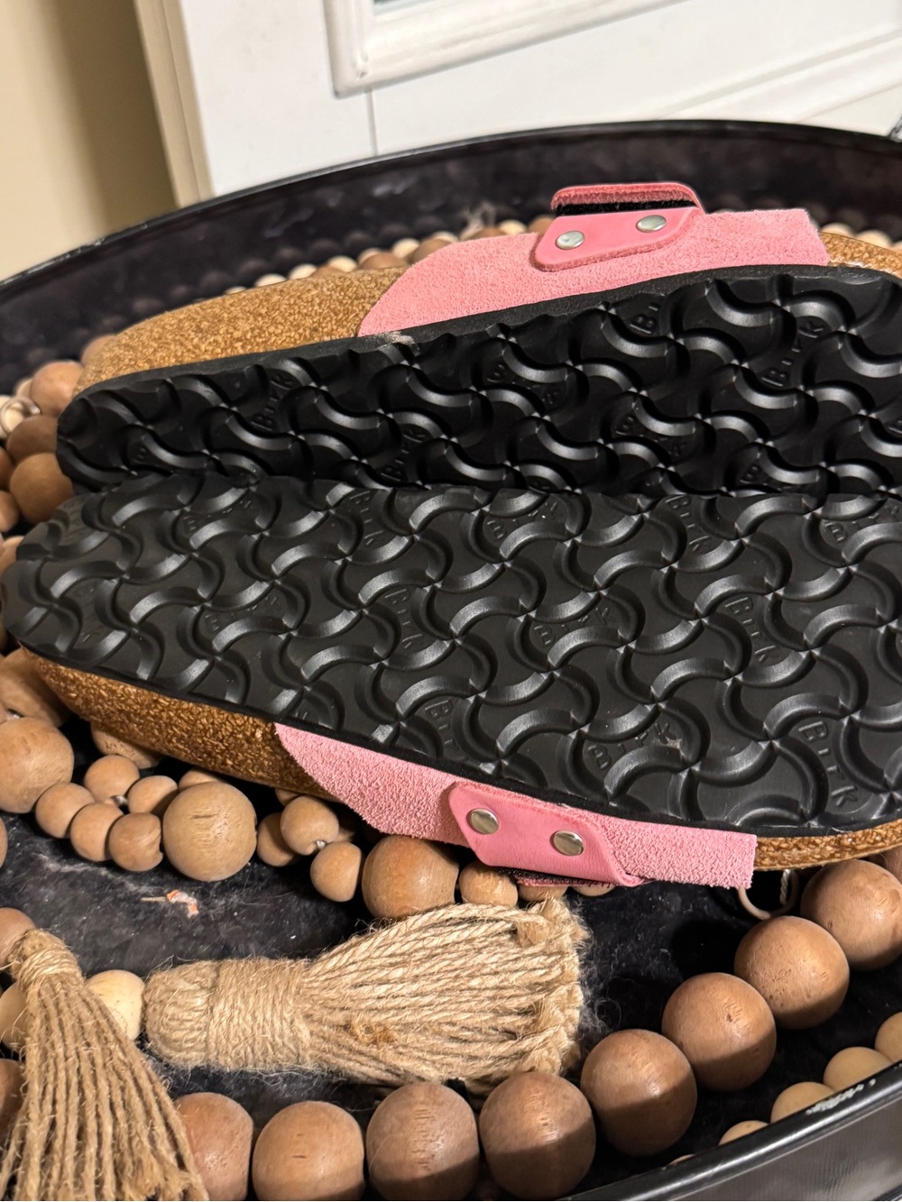 Birkenstock Oita Suede Leather Sandals Candy Pink Size 39 NWT - Picture 5 of 5